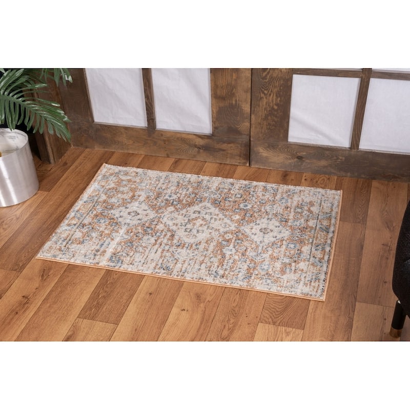 Noble GC_GEN7004 Rust Area Rug