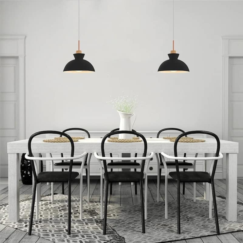 1-Light 11 in. Modern Bowl Dome Pendant Kitchen Island Lighting