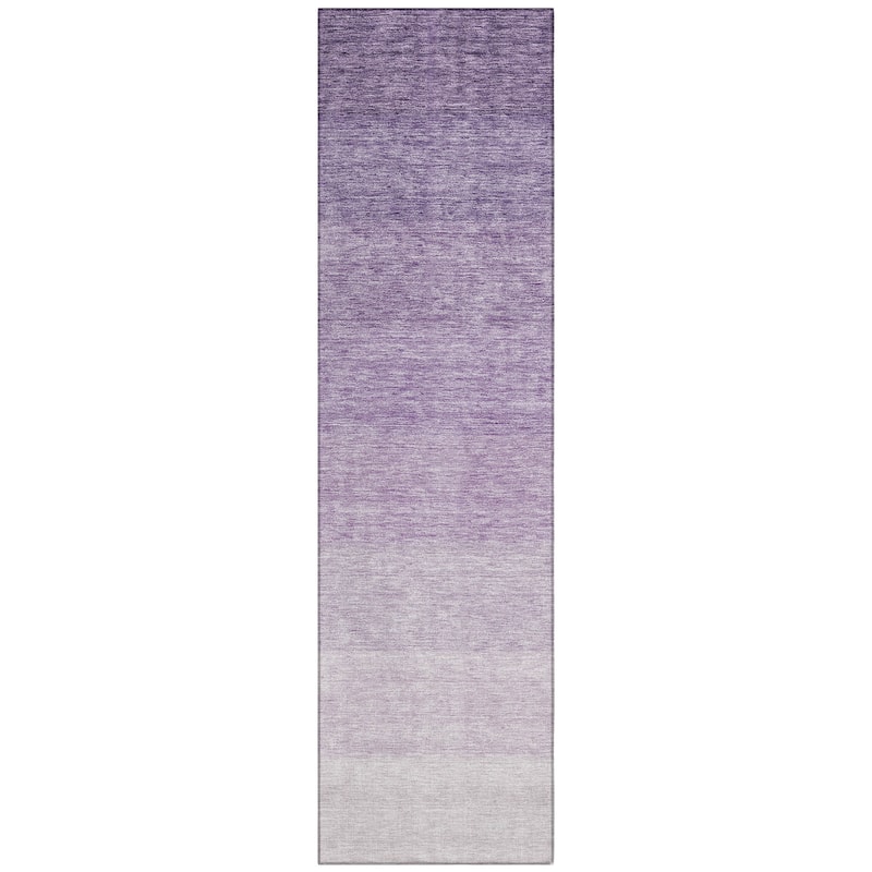 Machine Washable Indoor/ Outdoor Chantille Ombre Solid Rug