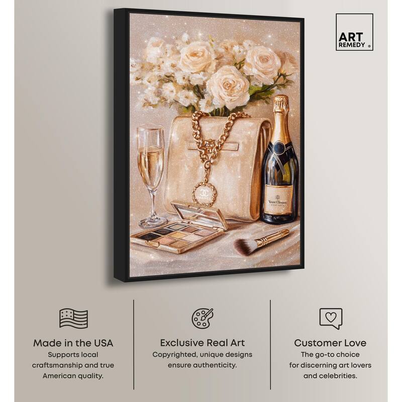 Make Up Drinks and Glam Canvas by Art Remedy