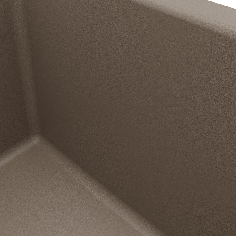 Karran Undermount 24.38 in Single Bowl Quartz Kitchen Sink