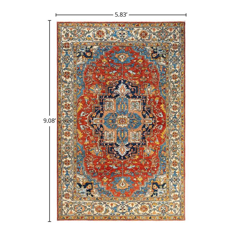 Serapi, One-of-a-Kind Hand-Knotted Area Rug - 5' 10" x 9' 1"