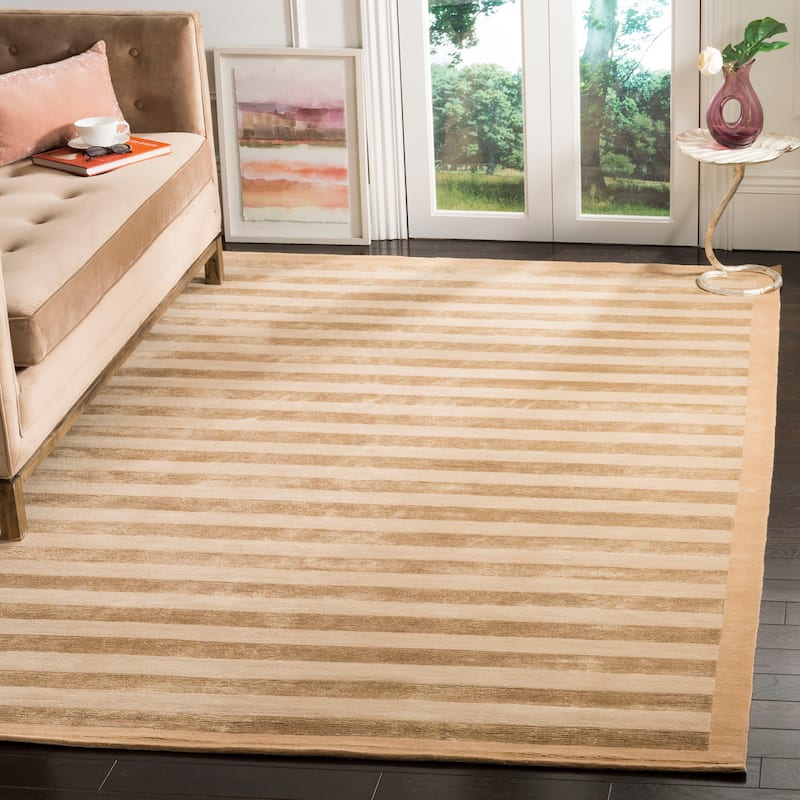 SAFAVIEH Couture Hand-knotted Tibetan Catinca Modern Wool Rug - 6' x 9' - Assorted