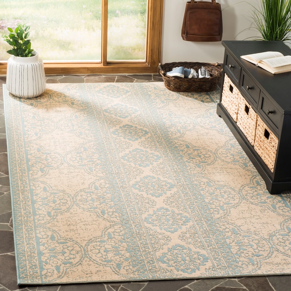 SAFAVIEH Linden Aysel Indoor/ Outdoor Waterproof Patio Backyard Rug