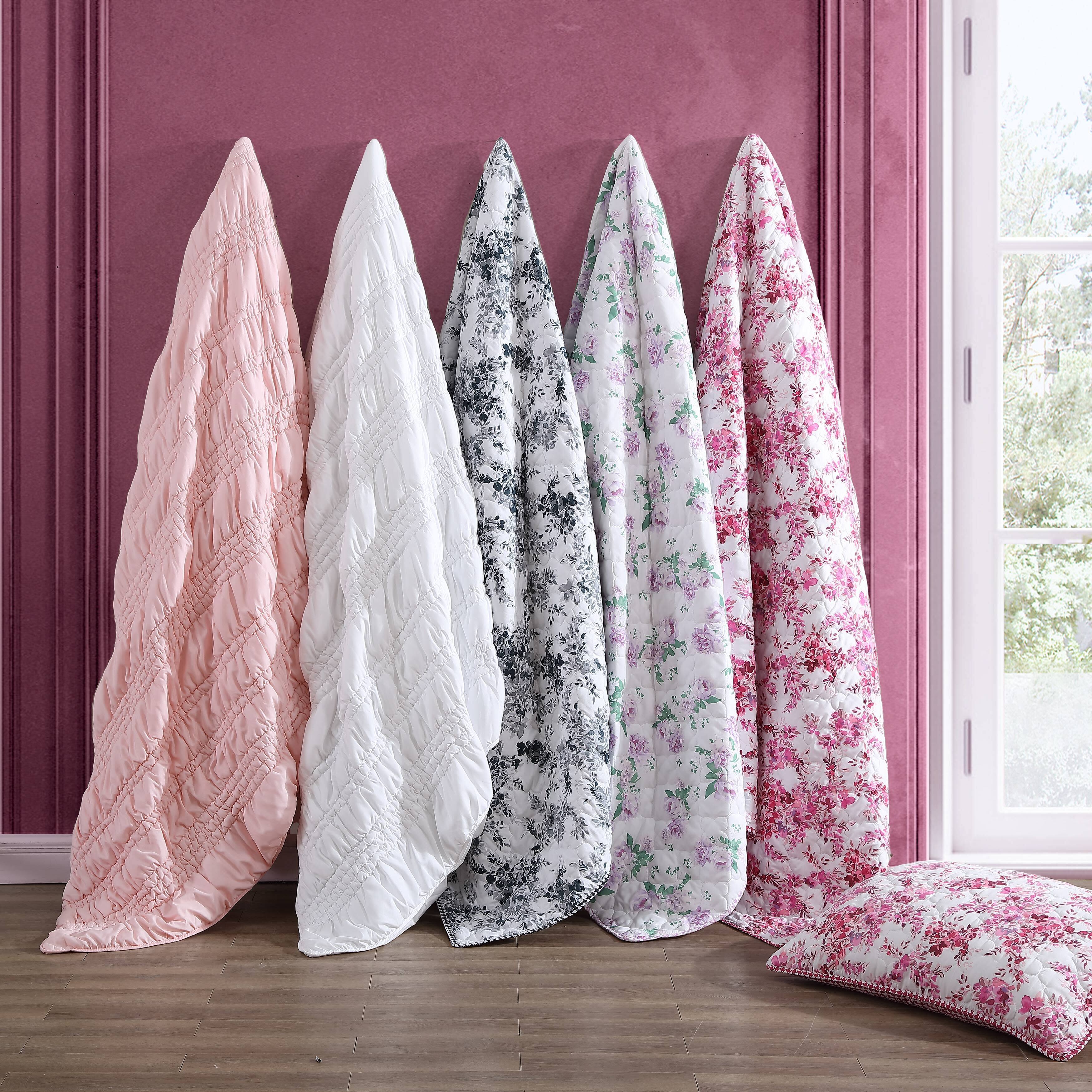 Betsey Johnson Floral Vineyard Reversible Quilt Set On Sale Bed