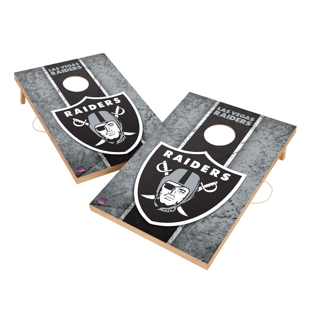 Vintage Las Vegas Raiders NFL Regulation 2x4 Cornhole Set