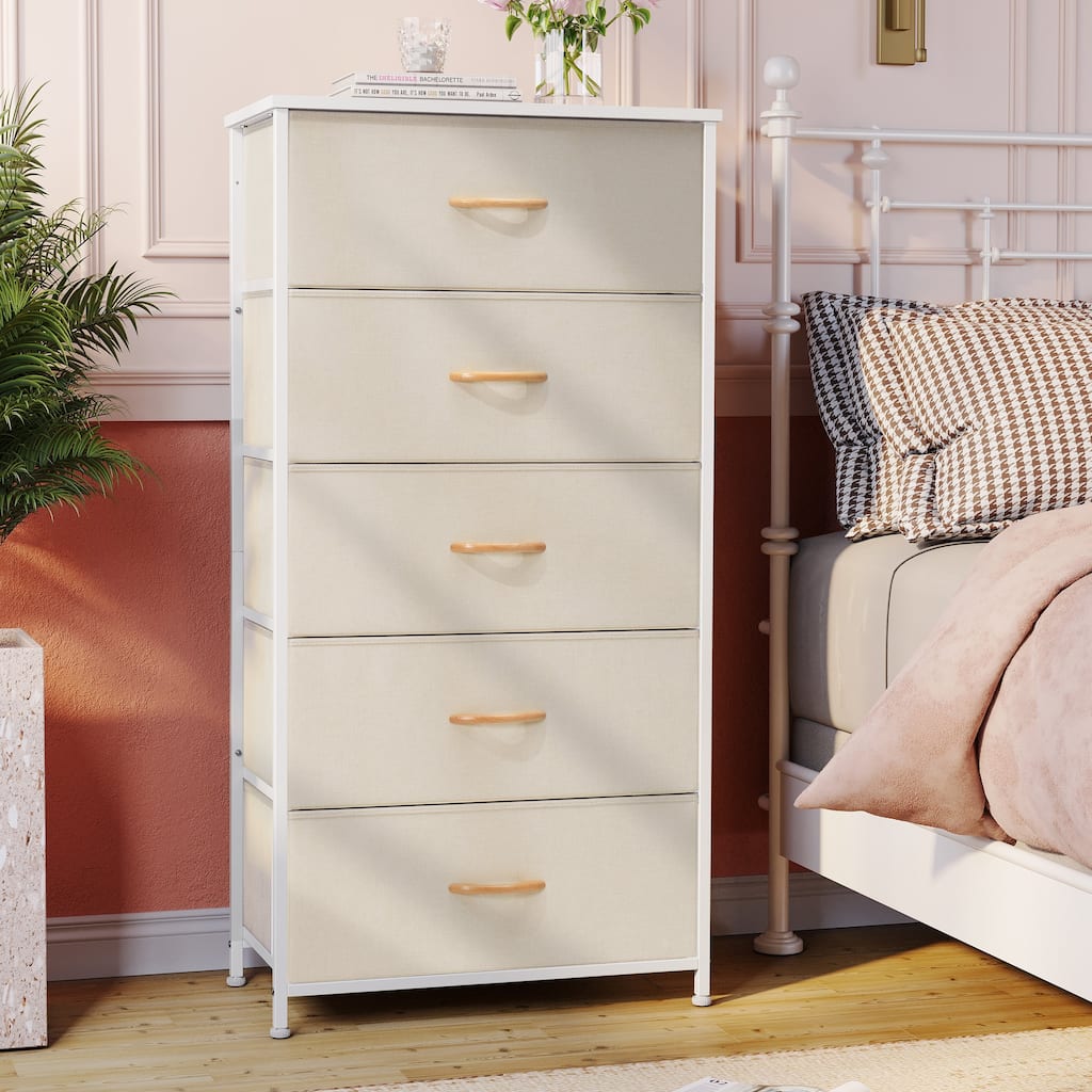 5 Drawers Vertical Dresser Storage Tower Organizer Unit for Bedroom