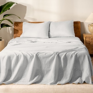 Bare Home Linen Sheet Set - Ultra-Soft Luxury