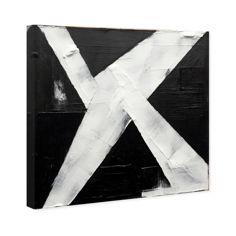 Wynwood Studio Canvas Abstract Restricted Abstract Black and Modern & Contemporary Wall Art Canvas Print