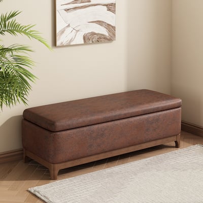 Christopher Knight Home - Orphelia Faux Leather Storage Bench