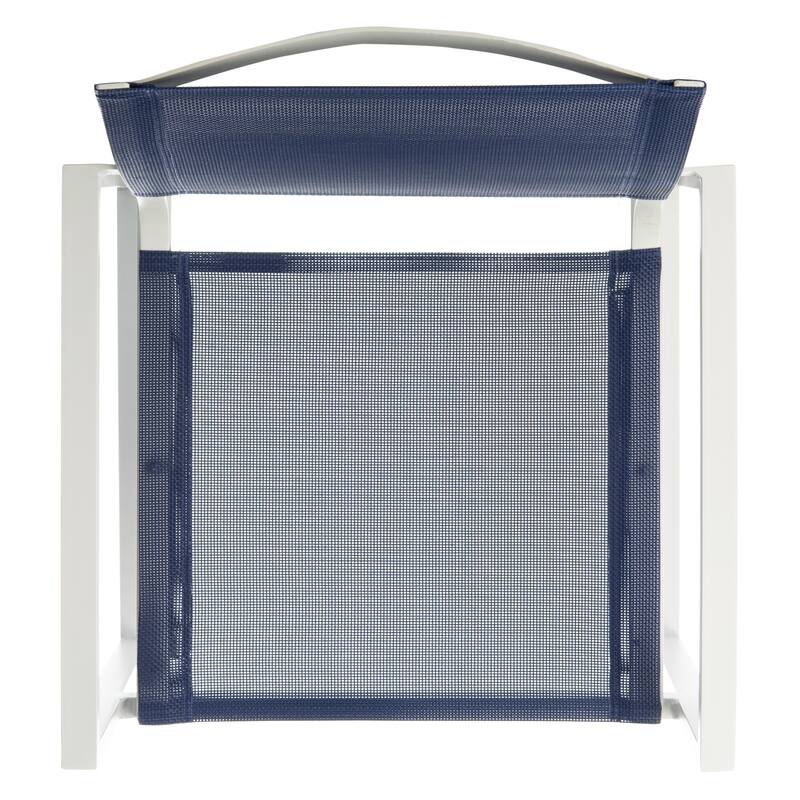 SAFAVIEH Outdoor Aiyana Stackable Chair (Set of 2) - 22" W x 22.8" D x 33" H - 22W x 33D x 23H