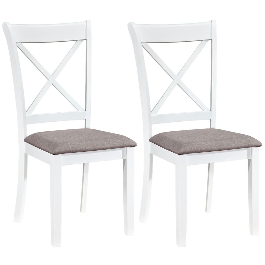 Gymax Dining Chairs Set of 2 w/Comfortable Backrest & Padded Seat for