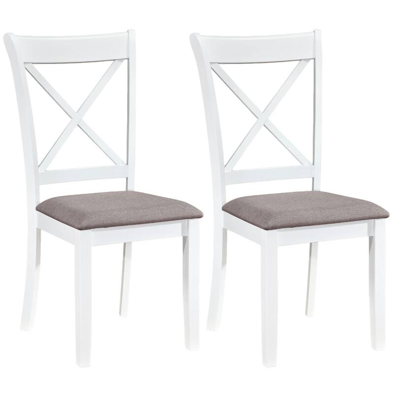 Gymax Dining Chairs Set of 4 w/Comfortable Backrest & Padded Seat for