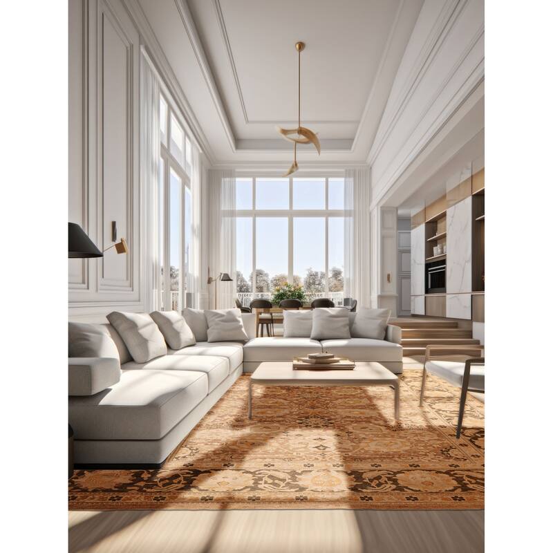 ECARPETGALLERY Hand-knotted Pako Persian 18 Of 20 Brown Wool Rug - 9'10 x 13'8