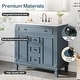 preview thumbnail 7 of 10, 36" Freestanding Bathroom Vanity with Sink, 2 Drawers, 2 Door Organizers