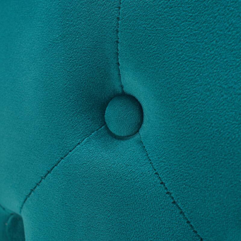 Luxurious Nesting Ottomans of 2, Round Storage Foot Stool with Wood Tray