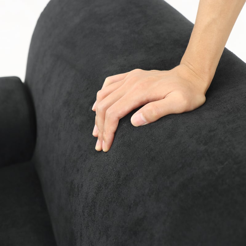 Chenille Accent Chair, Comfy Cloud Sofa Chair, Modern Armchair Boneless Reading Chairs