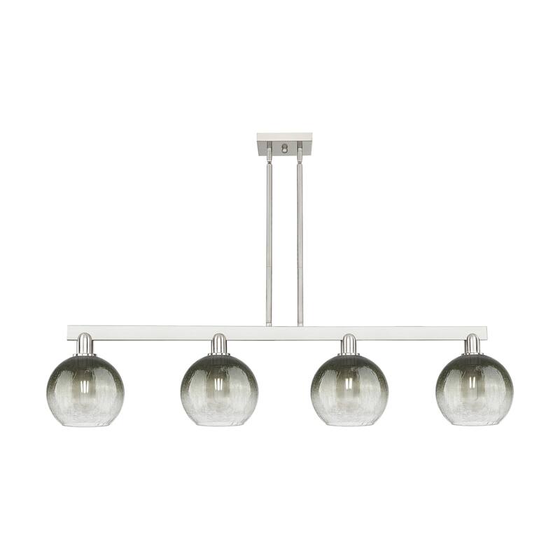 Innovations Lighting 716-4I-12-48 Brookhaven Globe Linear Brookhaven - Brushed Satin Nickel / Slate