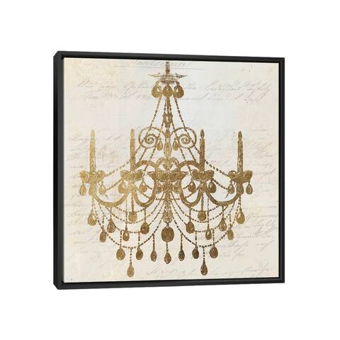 iCanvas "Golden Chandelier II" by Aimee Wilson Framed Canvas Print