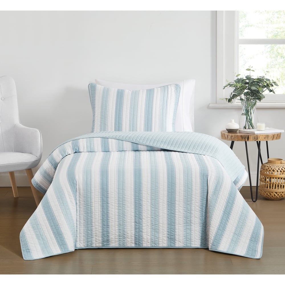 Truly Soft Aiden Stripe Quilt Set