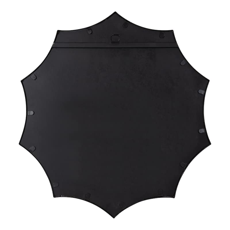 Kate and Laurel Lalina Scalloped Round Framed Accent Mirror