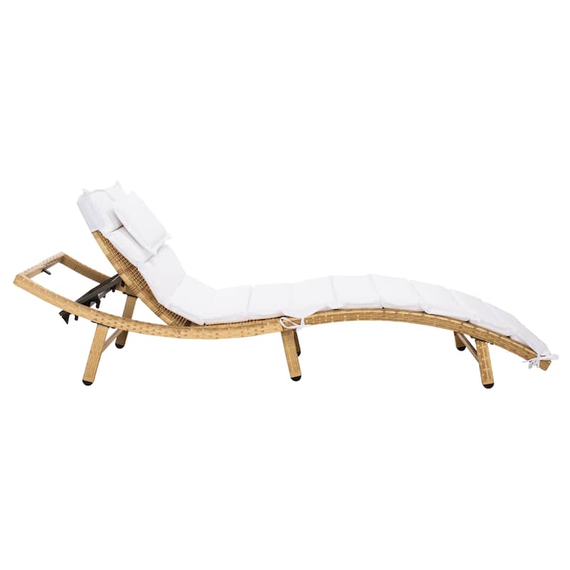 SAFAVIEH Outdoor Nihada Chaise Sun Lounger - 79Wx25Dx14H