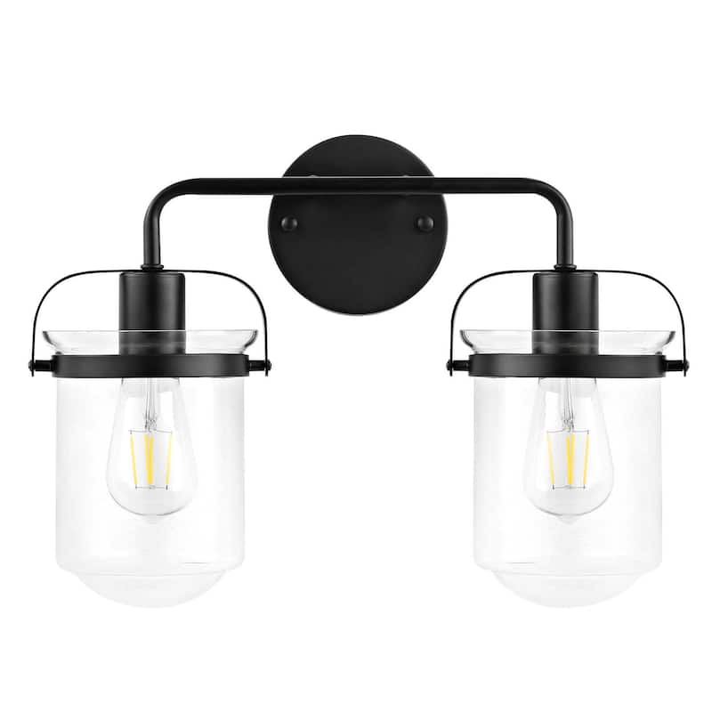 2 light wall sconce fixtures for bathroom above mirror