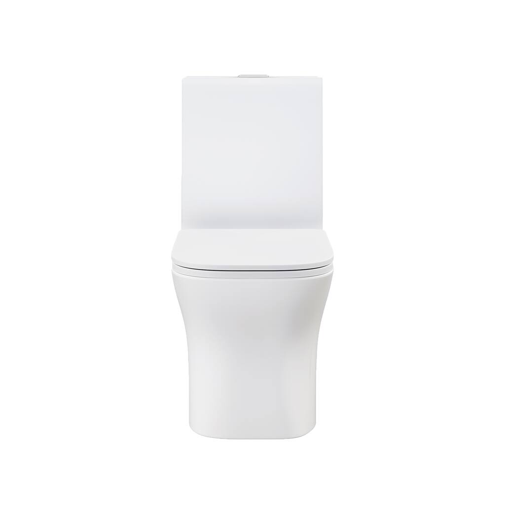 Bastille One Piece Square Toilet Dual Flush 1.1/1.6 Gpf In Matte White - 26.06" x 13.98" 29.21"