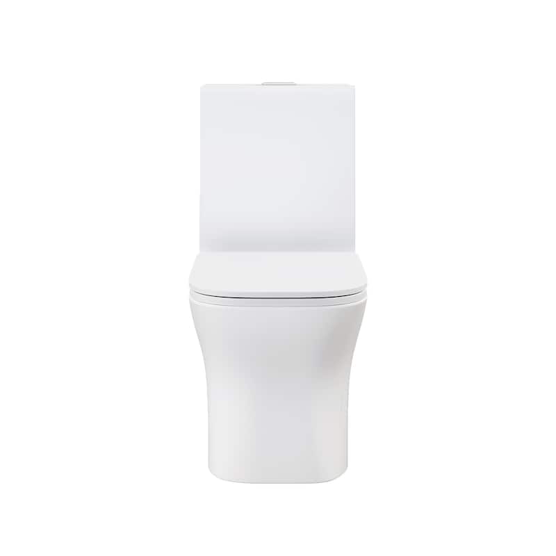 Concorde One Piece Square Toilet Dual Flush 1.1/1.6 Gpf In Matte White - 26.06" x 13.98" 29.21"