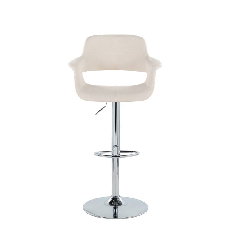 Lumisource Barstool with Swivel in Black and Charcoal, Set of 2 - 19"Lx23.5"Wx39-47.5"H