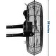 preview thumbnail 3 of 5, 20 in. Black 3-Speed 4,650 CFM High Velocity Heavy Duty Metal Industrial Floor Fan