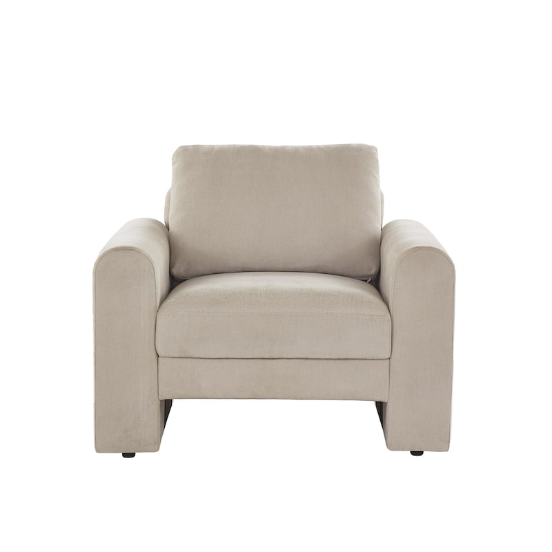 Platt Rounded Arm Chenille Upholstery Accent Chair by iNSPIRE Q Modern