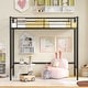 preview thumbnail 8 of 10, Costway Twin Size Loft Bed Heavy Duty Metal Loft Bed Frame with Safety