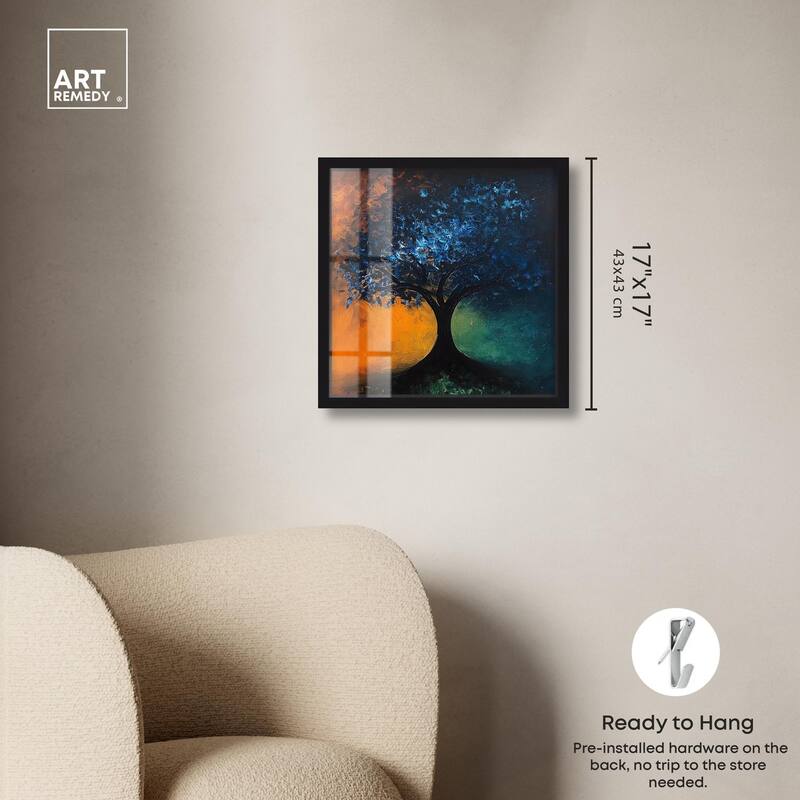 Tree of Opposites II Shadowbox by Art Remedy