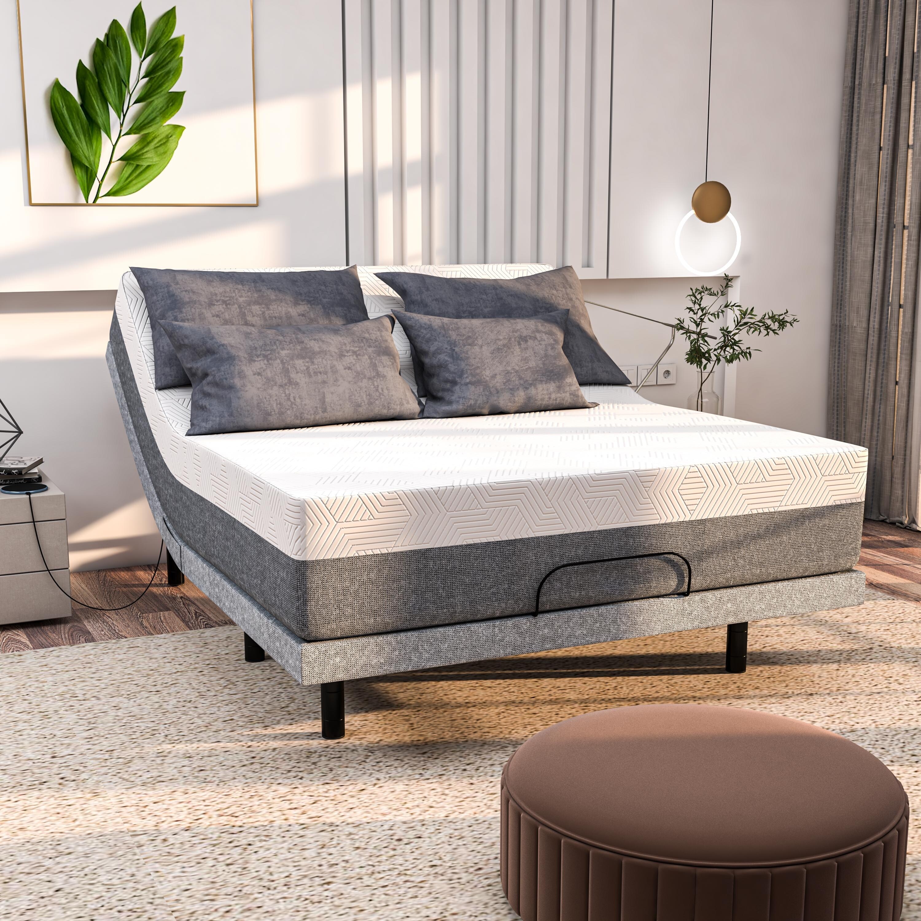 Renanim Adjustable Bed Frame with 12