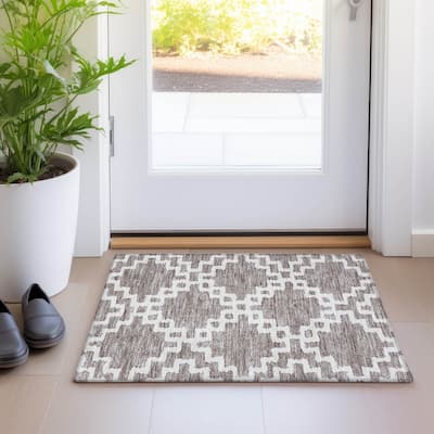 Premium Washable Super Soft Geo Trellis Mayfield Rug