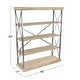 preview thumbnail 37 of 74, Brown Wood 3 Shelves Shelving Unit - 48 x 17 x 34