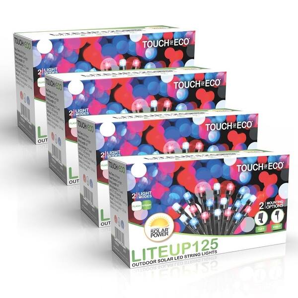 125 Solar Powered LED String Lights, 68 Feet - Multi-Colored 125 Solar Powered LED String Lights, 68 Feet - Multi-Colored