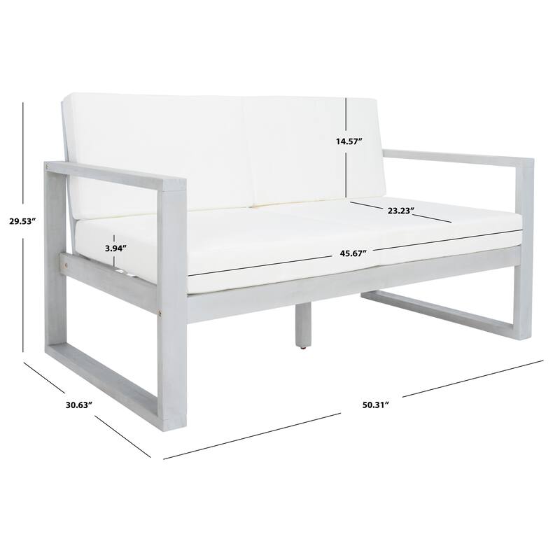 SAFAVIEH Nehemie Outdoor Bench - 31Wx50Dx30H