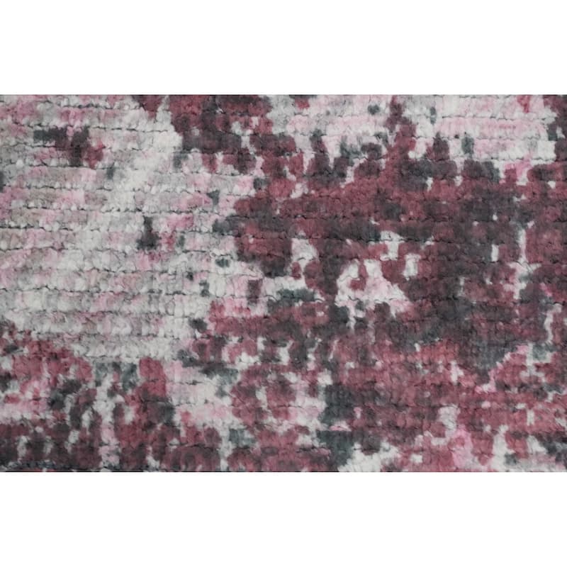 Hand Knotted Oriental Viscose Silk Carpet Modern Abstract Multi-Colored Abstract Area Rug - 7' 9'' X 5' 6''