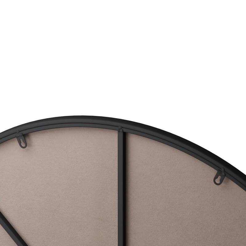 Wall Mirror 39 Inch Circular Mirror Metal Framed Mirror Round Vanity Mirror Dressing Mirror, for Bathroom, Living Room