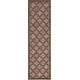 preview thumbnail 48 of 99, Nourison Easy Care Indoor/Outdoor Moroccan Trellis Area Rug 2' x 6' - Brown