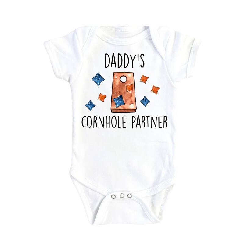 Cornhole Buddy - Baby Boy Girl Clothes Infant Bodysuit Funny Cute Newborn - White - 3-6M