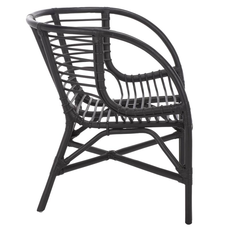 SAFAVIEH Home Valeriya Woven Rattan Arm Chair - 28"W x 26"D x 29"H