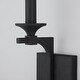 preview thumbnail 6 of 4, Clint 1-light Black Iron Wall Sconce