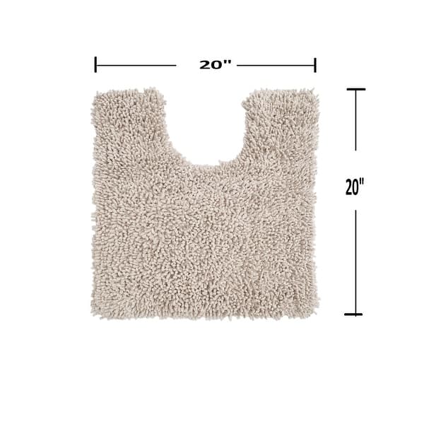 dimension image slide 0 of 9, Fantasia Contour Rug, Cotton Soft, Water Absorbent, Non Slip U Shape Contour Rug Machine Washable 20"x20" Contour