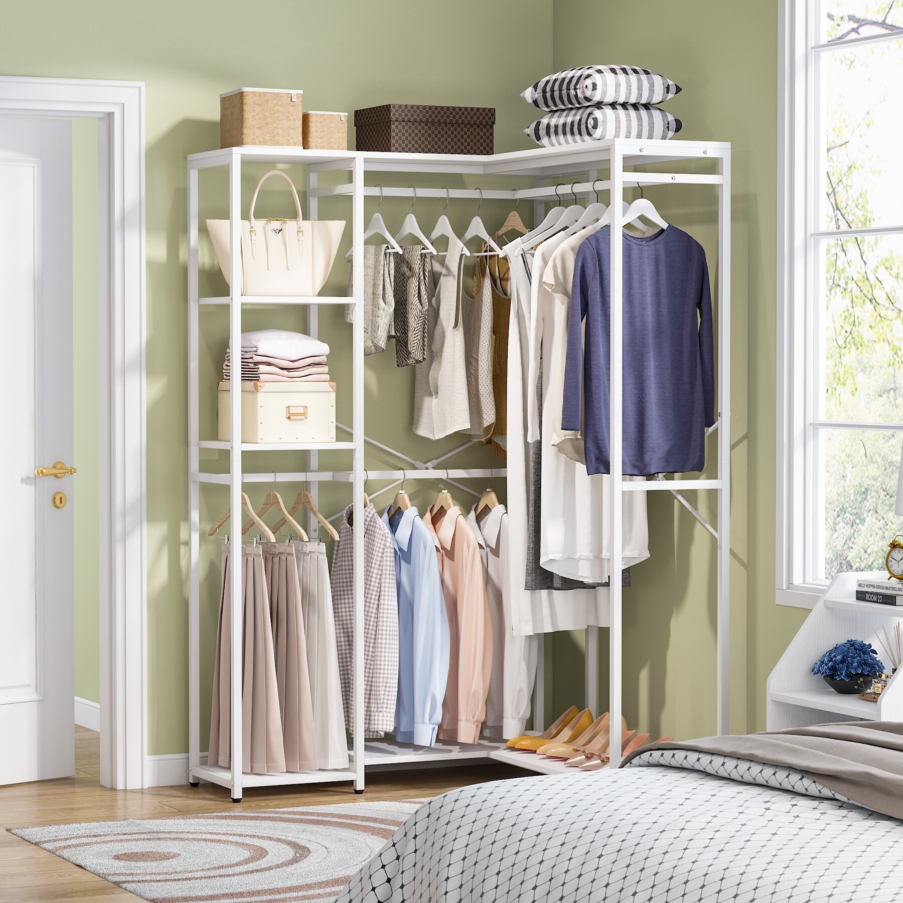 Garment Rack Hanger Organizer Walmart Better Homes Gardens Tier