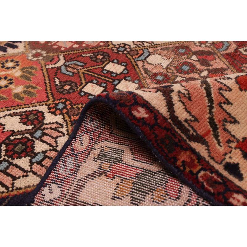 ECARPETGALLERY Hand-knotted Kayseri Vintage Dark Red Wool Rug - 7'2 x 9'7