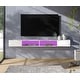 preview thumbnail 13 of 41, WAMPAT 70 inch Floating TV Shelf for Wall with LED Light for Living Room - 70 inch