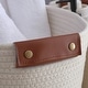 preview thumbnail 3 of 48, 3 Pack Woven Cotton Rope Shelf Storage Basket with Leather Handles, Baby Nursery Storage Bin Organizers, Closet Shelf Storage